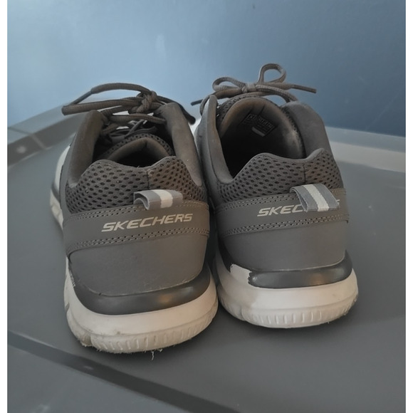 Skechers Track Broader 232698W Gray Low Top Walking Running Sneakers Mens Size 9 - Picture 5 of 9